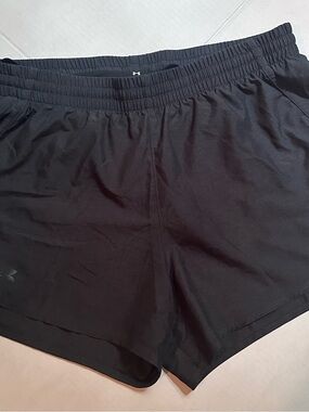 Under Armour Black Loose Fit Shorts with Subtle Logo